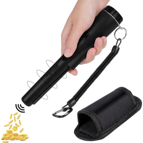 Jeffergarden Détecteur de métaux portable professionnel pour la chasse aux trésors d'or, outil de découverte pour enfants et adultes, noir (1/5)