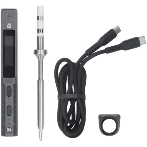 GARRYFIZH MINIWARE Kit de fer à souder intelligent Mini, température réglable de 50 à 400 °C, USB Type C, 65 W, DC 9-24 V, TS101 (1/5)