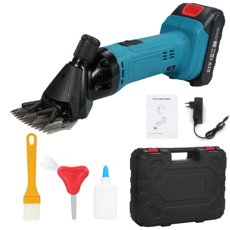Jeffergarden Tondeuse électrique 500 W professionnelle réglable 6 vitesses compatibilité mouton chèvre lama cheval animal de ferme fourrure bétail toilettage