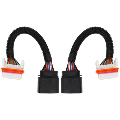 Jeffergarden Adaptateur de Faisceau de câbles de phares au xénon, 2 pièces, Protection du Circuit gauche droit 95563123910 pour Cayenne 2003 à 2006