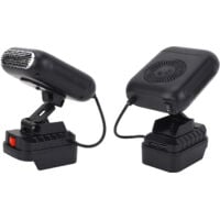 Jeffergarden Chauffage à Batterie Avec Rotation à 90 Degrés, 2 Réglages De Température, 2 Ports USB, Compatible Avec BL1830, BL1850, BL1840, BL1845, BL1815, BL1820, BL1860B