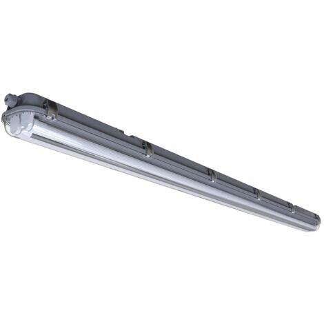 Réglette WORKS IP65 2x24W 4000K Matière plastique Gris, H.7.3 - IP65 - G13 /Nordlux Extérieur (1/5)