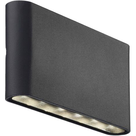 Applique murale KINVER 18 Aluminium Noir, H.9 - IP54 - LED Module /Nordlux Extérieur (1/5)