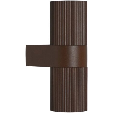 Nordlux – Applique extérieure GU10 2318051009 – Aluminium rouille moderne – IP54 – Hauteur 254mm – Projette lumière haut/bas - V835083 (1/5)