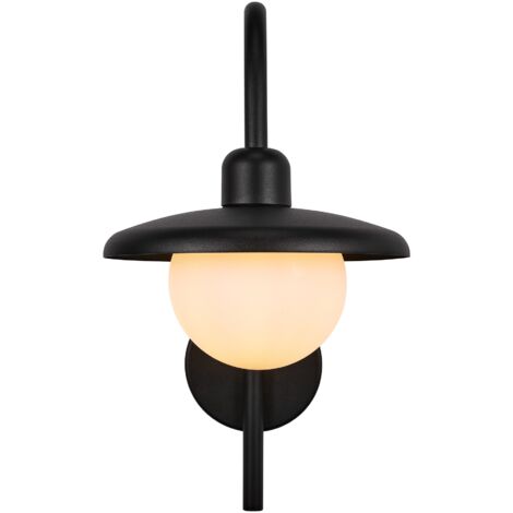 Applique murale BERLO  Métal Noir, H.39 - IP44 - E27 /Nordlux Extérieur (1/5)