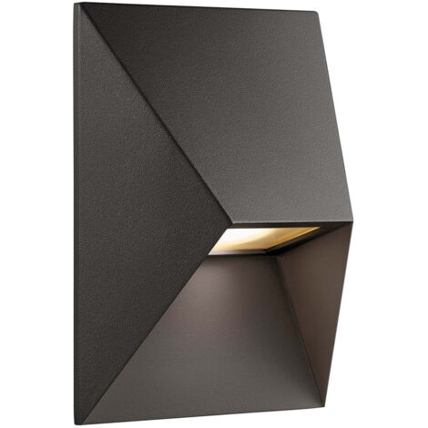 Applique murale PONTIO 15 Aluminium Noir, H.19 - IP54 - GU10 /Nordlux Extérieur