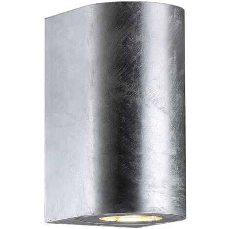 Applique murale CANTO Maxi 2 Acier galvanisé Acier galvanisé, H.17.2 - IP44 - GU10 /Nordlux Extérieur