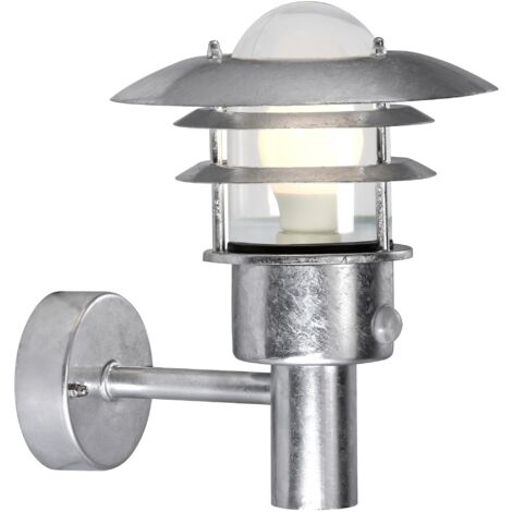 Applique murale LØNSTRUP 22 Sensor Acier galvanisé Acier galvanisé, H.26.5 - IP44 - E27 /Nordlux Extérieur (1/3)