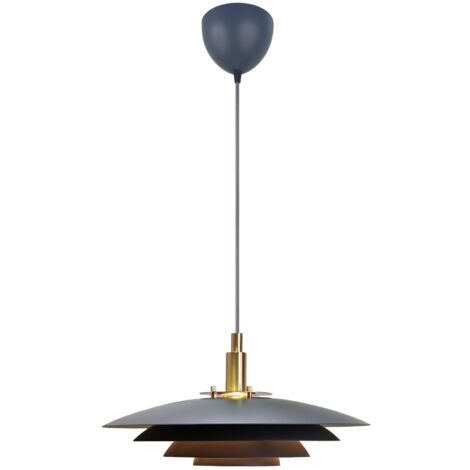 Suspension BRETAGNE 38 Métal Gris, H.18.8 - IP20 - G9 /Nordlux Intérieur (1/5)