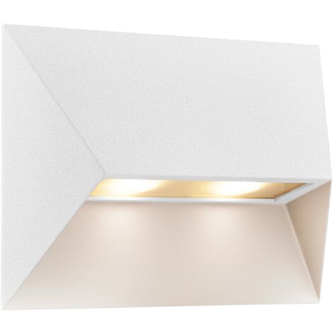 Applique murale PONTIO 27 Aluminium Blanc, H.19 - IP54 - GU10 /Nordlux Extérieur