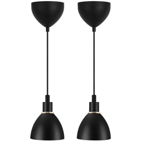 Suspension RAY 2-Kit Métal Noir, H.16 - IP20 - E14 /Nordlux Intérieur (1/8)