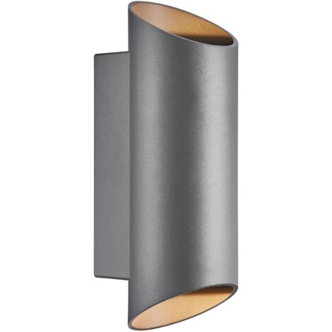 Applique murale NICO Round 22 Aluminium Anthracite, H.23.5 - IP54 - GU10 /Nordlux Extérieur