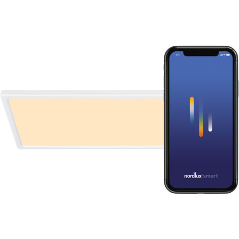 PlafonnierC HARLOW SMART Colour Matière plastique Blanc, H.2.3 - IP54 - LED Module /Nordlux Intérieur (1/4)