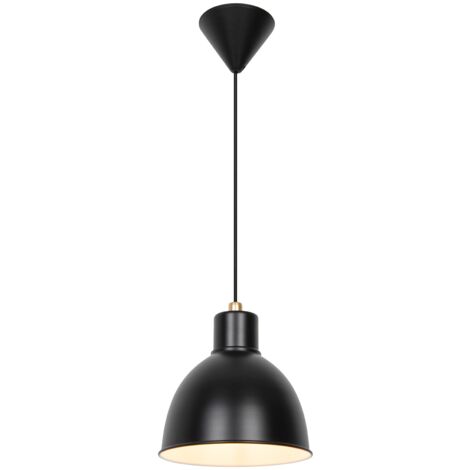 Suspension POP  Métal Noir- Laiton, H.20 - IP20 - E27 /Nordlux Intérieur (1/4)