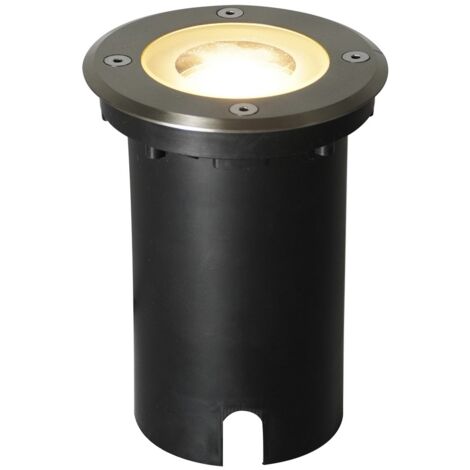 Encastré de sol ANDOR Round Aluminium Inox, H.14.8 - IP67 - GU10 /Nordlux Extérieur