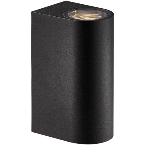 Applique murale ASBOL Round Aluminium Noir, H.15 - IP44 - LED Module /Nordlux Extérieur (1/5)