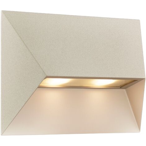 Applique murale PONTIO 27 Aluminium Sablé, H.19 - IP54 - GU10 /Nordlux Extérieur