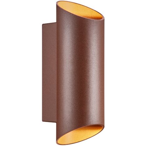 Applique murale NICO Round 22 Aluminium Couleur rouille, H.23.5 - IP54 - GU10 /Nordlux Extérieur