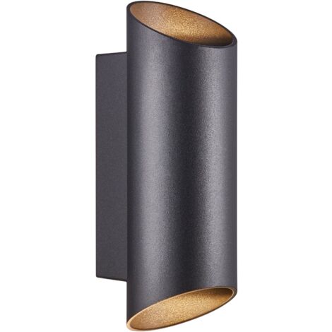 Applique murale NICO Round 22 Aluminium Noir, H.23.5 - IP54 - GU10 /Nordlux Extérieur