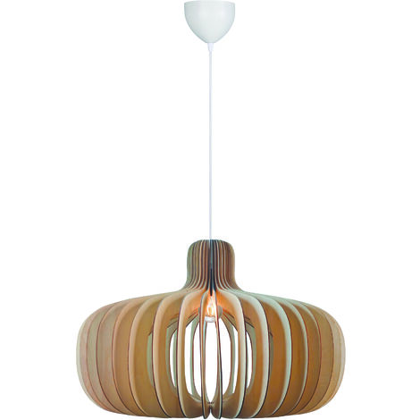 Suspension Hazo 65 Bois Nature (marron), H.43 IP20 E27 /Nordlux Intérieur (1/3)