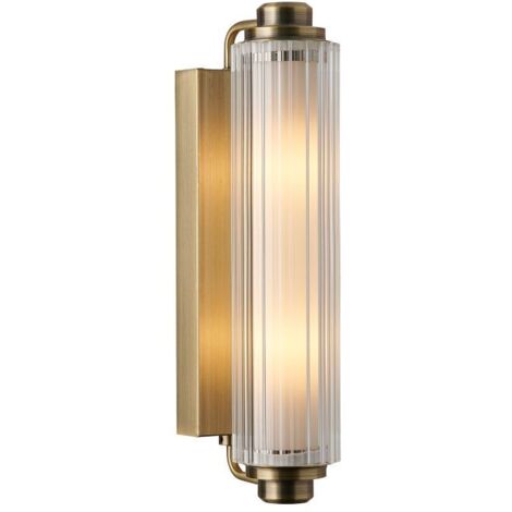 Nordlux – Applique murale laiton 2x E14 – Tension 220-240V – IP44 pour salle de bain – Compatible avec ampoules dimmables