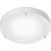 Plafonnier ANCONA Maxi Verrerie Blanc, H.8 - IP44 - E27 /Nordlux Intérieur