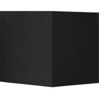 Applique murale MILDA Kubi Aluminium Noir, H.10 - IP44 - LED Module /Nordlux Extérieur