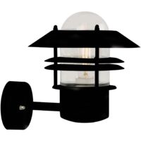 Applique murale BLOKHUS Up Métal Noir, H.23 - IP54 - E27 /Nordlux Extérieur