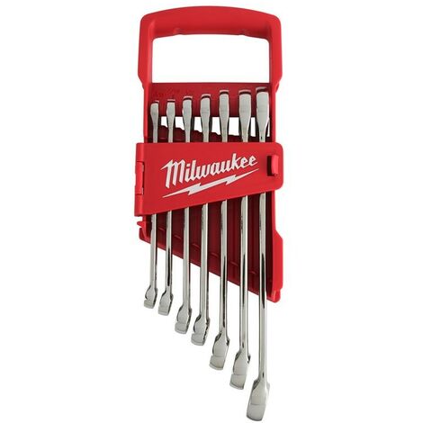 Juego de 7 llaves combinadas imperiales MAX BITE - Milwaukee 48229407