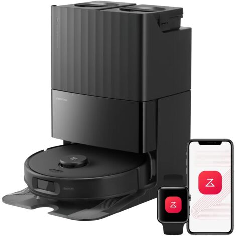 Roborock Qrevo Edge S5A Robot aspirapolvere 18.500 Pa, robot aspirapolvere e lavapavimenti con doppio sistema anti-groviglio, DuoDivide spazzola e FlexiArm mocio, telaio AdaptiLift. Lavaggio con acqua