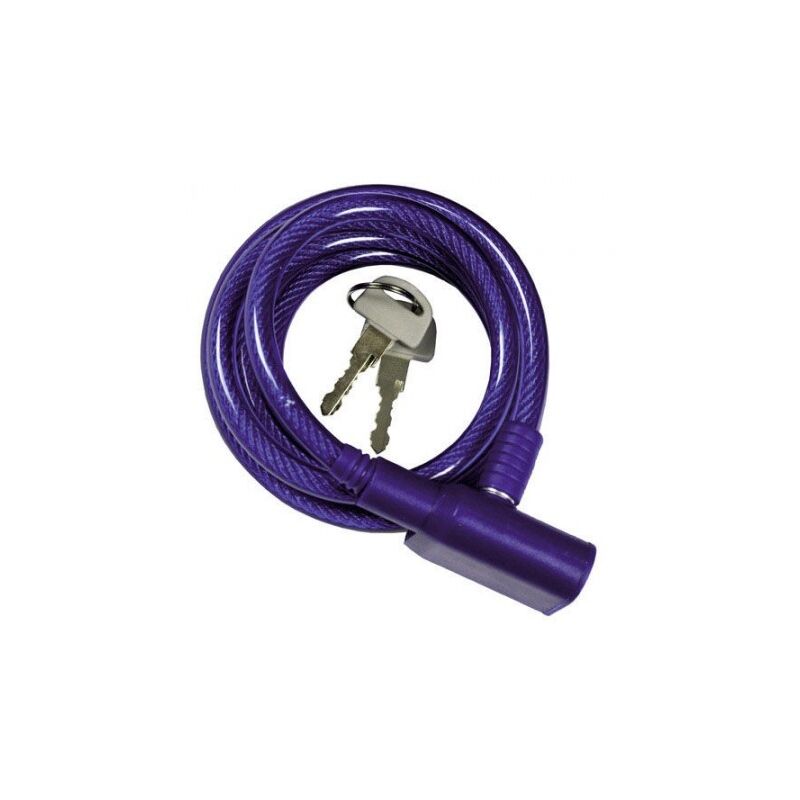 Cable bicicleta espiral con llave 8 mm. x 150 cm.