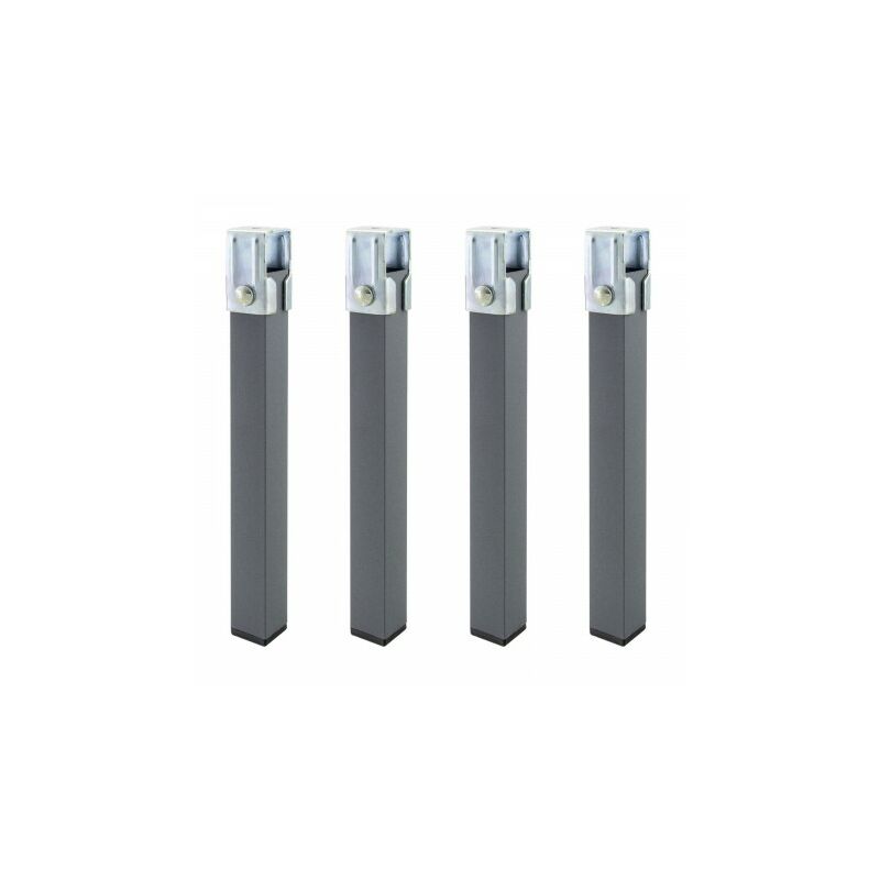 Juego Patas Somier cuadradas 4 unidades tubo 30x30 mm. para bastidor