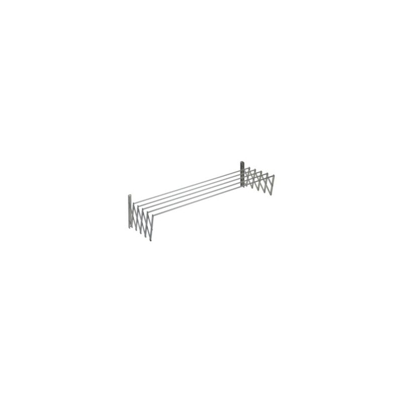 Tendedero extensible plegable metalico de pared en aluminio 100cm  8435055112330