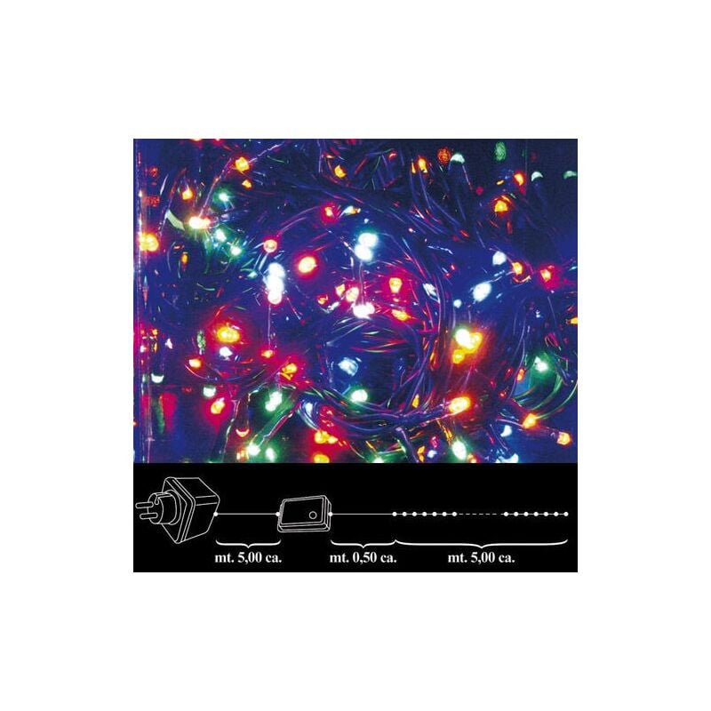 Luces navidad 100 leds color interior / exterior ip44