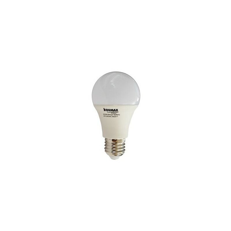 Lampara led a60-6w-e27 standar luz fria 6000