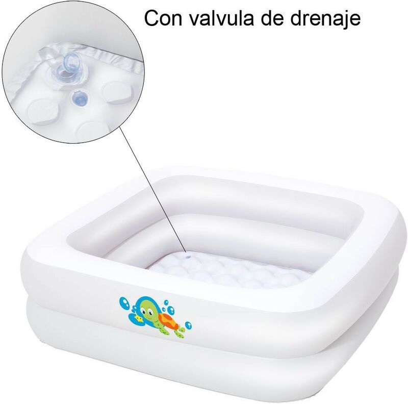 Piscina infantil bañera bebe 86x86x25cm