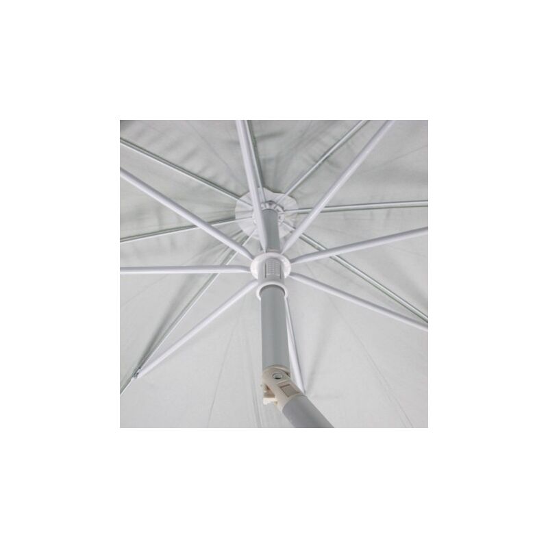 Sombrilla Playa Aluminio Extra Grande Ø 220 cm. Con Protección UV, Cuspide  Anti Viento, Mastil Aluminio con Mango y Espiral - BigMat