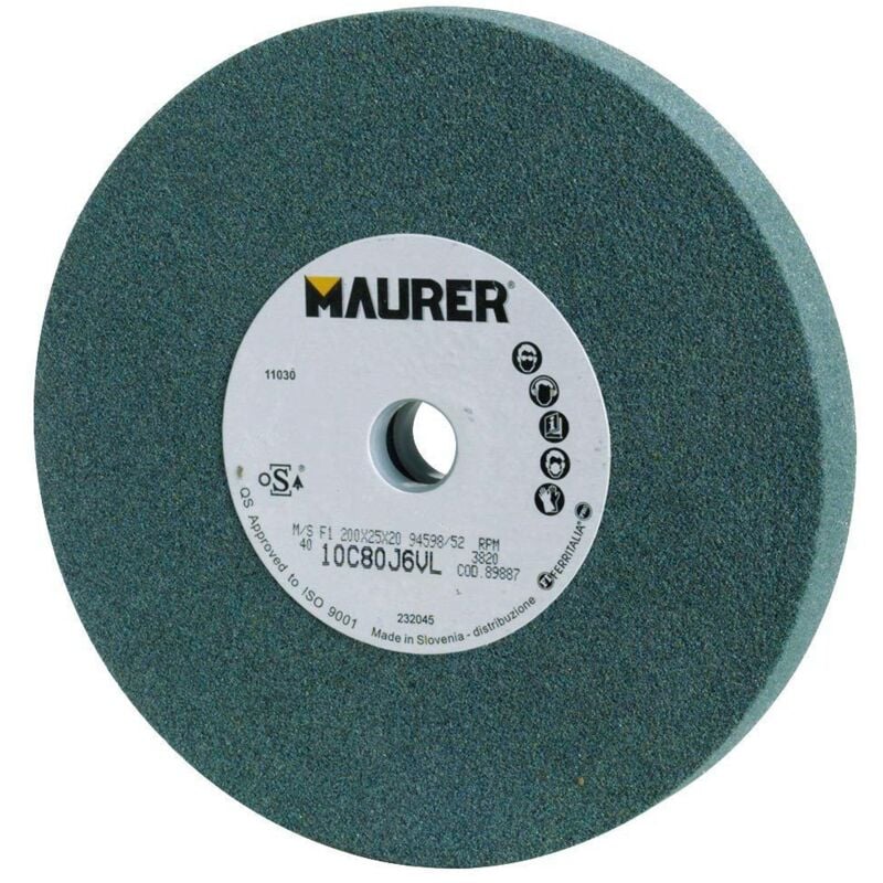 Muela maurer carburo de silicio 200x25x20 mm. grano 80