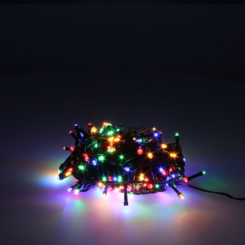 Guinalda Luces Navidad 500 leds multicolor. luz interiores y exteriores ip44