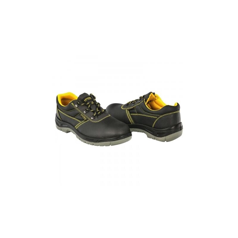 Zapatos S3 Piel negra wolfpack no seguridad vestuario laboral calzado botas 42 trabajo.