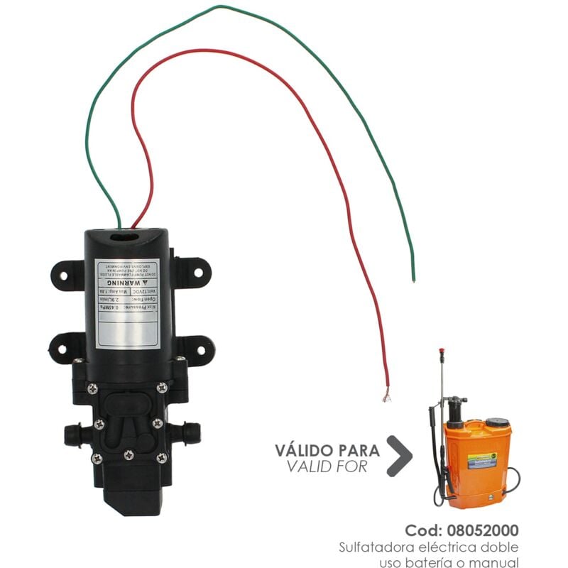 Motor para sulfatadora 08052000 sulfatadora electrica a bateria 12 v / 8 amperios