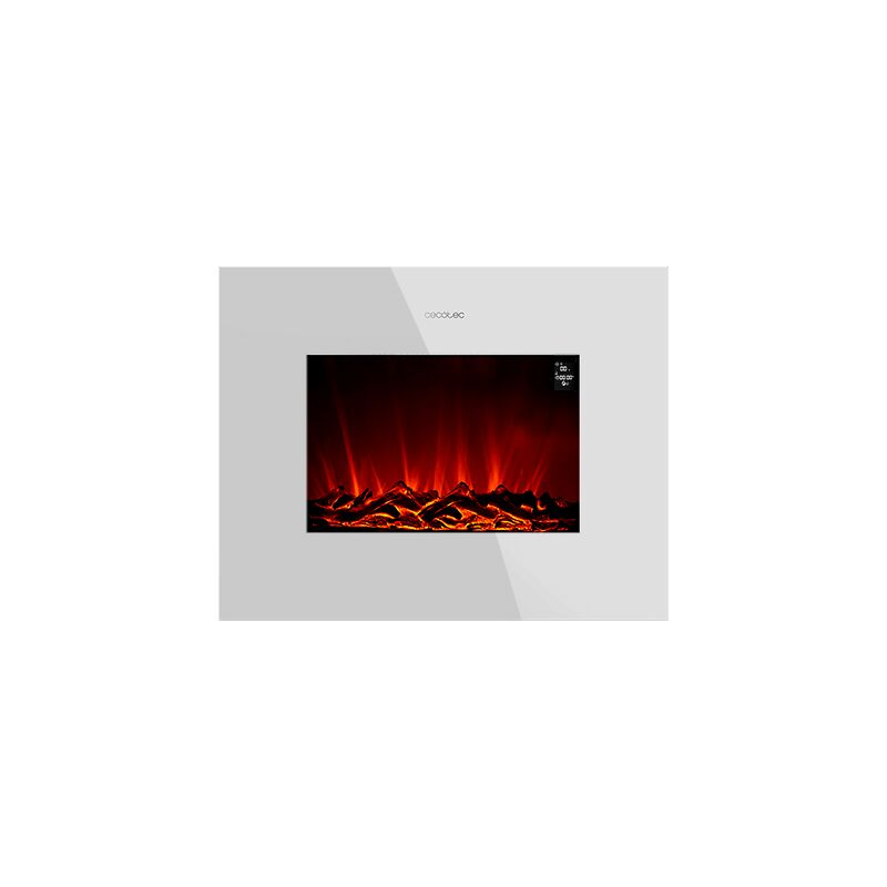 Chimenea eléctrica readywarm 2690 flames connected white cecotec