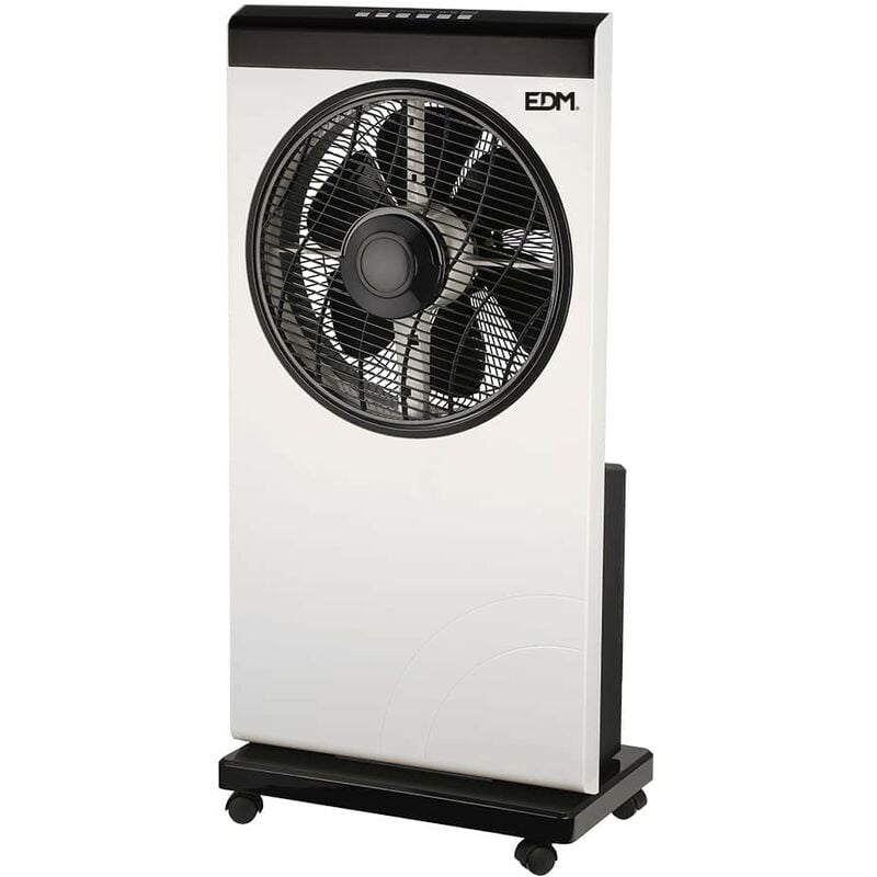 Ventilador nebulizador con mando a distancia blanco/negro potencia: 80w aspas: ø30cm 39x24x84cm 39xedm