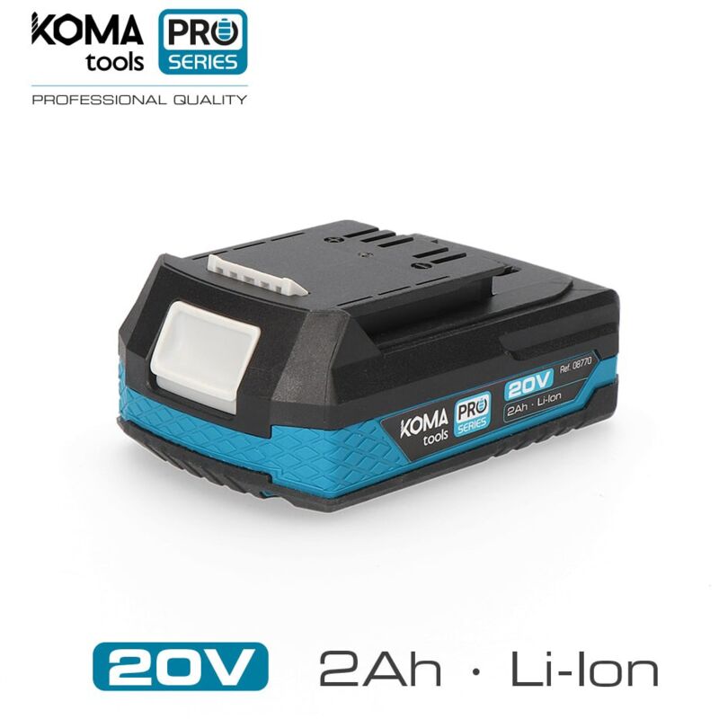 Bateria Liion 20v 2.0a koma tools pro series battery 08770 litio 20 2.0ah