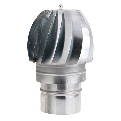 main image of "Wolfpack sombrero extractor galvanizado para estufa, chimenea, extracción de humos, para tubo Ø 120 mm."