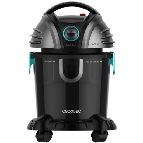 Aspirador de sólidos y líquidos conga wet\u0026dry totalclean, potencia 1400w,  capacidad 15l, radio de acción 7m,