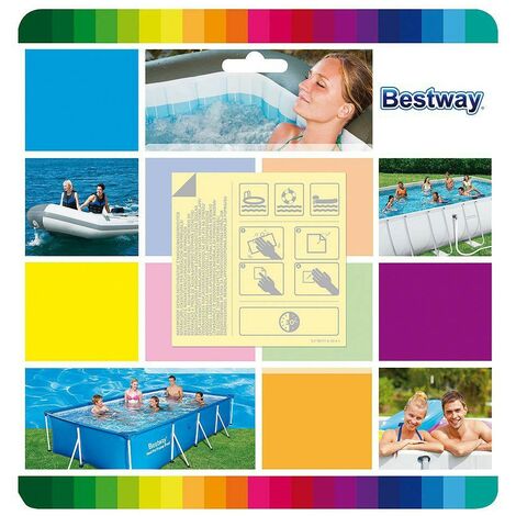 Juego De Pegamento para Balsa Inflable Kit De Reparaci/ón De Pinchazos Piscinas Kayak Juguetes Sue-Supply Kit De Reparaci/ón De Parches De PVC De 9 Piezas Parches De Piscina Impermeables