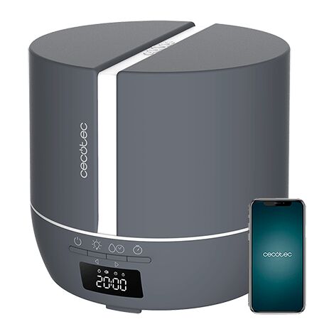 Difusor de aroma purearoma 550 connected stone, capacidad 500ml, pantalla led, control bluetooth, app, 3 modos de funcionamiento
