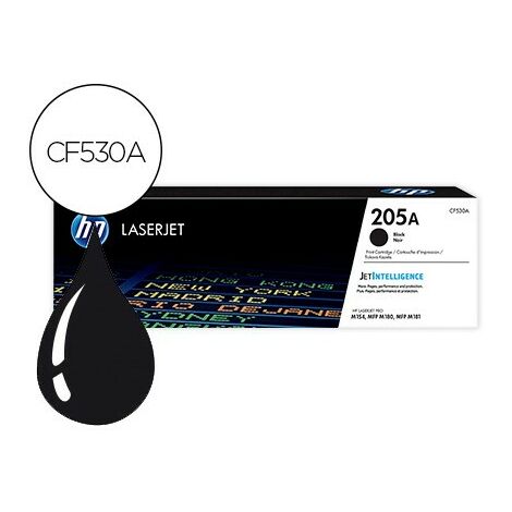 Toner hp 205a laserjet m 154a / 154nw / mfp m180n / 181fw negro 1100 paginas