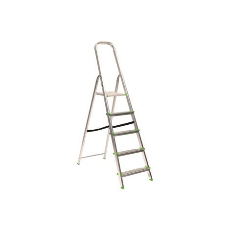 Escalera de aluminio plegable PLANA HOMELUX-3 Peldaños 115cm